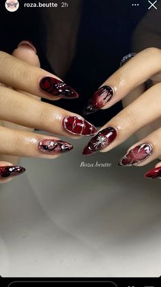 Aespa Nails, Heavenly Nails, Maroon Nail Designs, Cozy Colors, Fall Nail Ideas, Wine Nails, Makeup Nails Designs, Maroon Nails