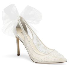 Bella Belle Shoes, Belle Shoes, Tulle Bow, Tulle Bows, Shoe Crafts, Flower Shoes, Bow Pumps, Wedding Shoes Heels, Subtle Elegance