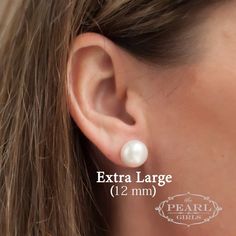 Classic, beautiful, essential, versatile... what is not to love about classic pearl stud earrings? Everyone needs to own a pair of these amazing earrings!! Now available in Round or Button pearls. (Button pearls are flat on the back) See the full explanation here: https://youtu.be/GmU0RUvXumU Choose which size you prefer and your metal, too! Cultured pearl studs... Always a classic! Here, Abby is wearing the 7mm Round studs. And here she is wearing 7mm button studs! Pearl Girls Favorite Our Pear Pearl Jewelry Shop, Classic Pearl Necklace, Signature Necklace, Pearls Jewelry, Geode Earrings, Pearl Shop, Rose Gold Heart, Emerald Earrings, Crystal Stud Earrings