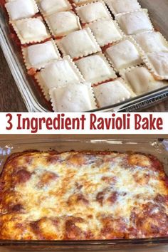 an image of homemade ravioli bake recipe