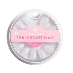 Meet the realest-looking fake nails you've ever seen. The Instant Mani by Olive & June are press-on nails that come in 21 sizes (the most ever!) with the realest-looking fit. Each package contains 42 total nails and everything you need for a perfect press-on mani at home. Straight from the salon, better than gel. Lasts up to 14 days thanks to non-toxic and non-damaging glue. Fake nails never looked so real. Short Press On Nails, Olive And June, Pink Cheetah, Rainbow Swirl, Nail Length, Milky White, Peachy Pink, Artificial Nails, Nail Kit