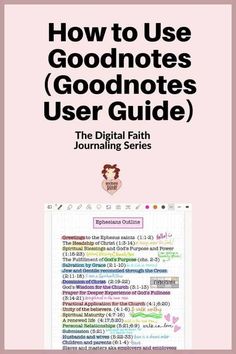 a pink book with the title how to use goodmotes user guide