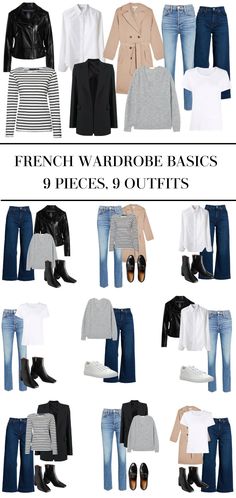 Casual Staples For Women, Basic Parisian Wardrobe, Basic Wardrobe Colors, Must Have Fashion Items Wardrobe Basics, French Wardrobe Staples, Classic French Wardrobe Essentials, Wardrobe Collection For Women, Basic Classic Wardrobe, Plus Size French Capsule Wardrobe