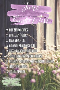 June Bucket List, Summer Smash, Garden Harvest, Bucket Lists, List Ideas, Best Picture, Seasonal Celebration