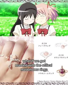 an image of two people with rings on their fingers and the caption reads what if we got married with the offical mad