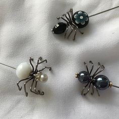 Scary and beautiful Halloween earrings to show off your spooky side spider lapel pins to scare spider hir pins to frighten Spider Jewelry, Beautiful Halloween, Halloween Earrings, Wedding Jewelry Earrings, May 20, Wedding Earrings, Lapel Pins, Wedding Jewelry, Beauty Book