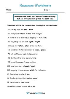 worksheet with words and phrases to help students learn how to use the word