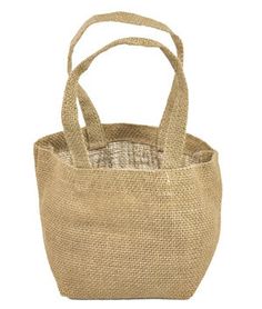 a jute bag on a white background