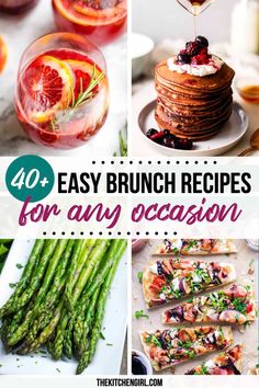 the best brunch recipes for any occasion, including asparagus and oranges