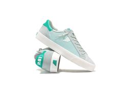 Light-blue and Aqua Green Sneaker Iced Aqua organic cotton upper Vulcanized – outsole white with embossed logo Side comma painted in white Aqua-marine counter-back Two laces: 1st pair: gray - 2nd pair: white Modern shoes Fashion style Modern Shoes, Green Sneakers, Aqua Marine, Aqua Green, Embossed Logo, Shoes Fashion, Casual Shoes, Fashion Shoes, Organic Cotton