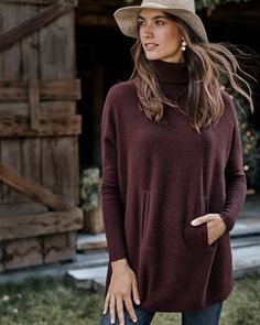 Oversized Turtleneck Sweater Oversized Turtleneck Sweater, Oversized Turtleneck, Cashmere Wrap, Comfortable Sweater, Velvet Leggings, Garnet Hill, Cashmere Turtleneck, One Clothing, Kimono Sleeve