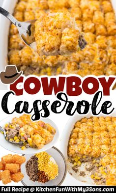 this cowboy casserole recipe is so easy to make it's loaded with all the fixings