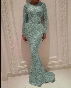 Olivia Mark - Elegant Evening Gown with Long Sleeves and Slimming Design Prom Dress Long Sleeve, Sparkly Prom Dress, Prom Dress Long, Evening Dresses With Sleeves, Long Sleeve Evening Dresses, Evening Gowns Elegant, Dress Sleeve Styles, Long Sleeve Sequin, Crewneck Dress