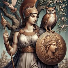 Medusa Artwork, Greek God Costume, Pallas Athena, Jungian Archetypes, Spiritual Religion, Roman Gods