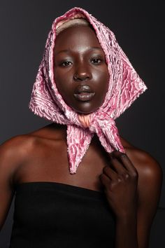 Magazine Poses, Pink Head Wrap, Black Vogue, Pink Headwrap, Faux Fur Wrap, Pink Head, Fur Wrap, Fur Shawl, Head Wrap