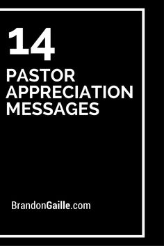 Pastor Appreciation Month, Church Fellowship, Appreciation Note