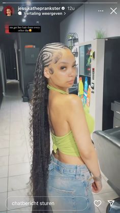 Jess The Prankster Braids, Braids With Curls In The Back, Hair Braid Designs, Braiding Hairstyles, Lemonade Braids Hairstyles, Quick Braids, Braided Hairstyles For Black Women Cornrows, Feed In Braids Hairstyles, Cute Braided Hairstyles