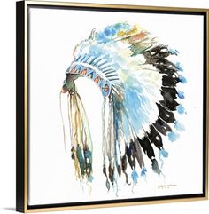 Chief Headdress, Chiefs Headdress, Native American Wall Art, Native American Headdress, Indian Headdress, Indian Tattoo, Native American Art, String Art, Big Canvas