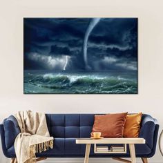 Ocean Tornado Wall Art will refresh your mind and soul whenever you stop and stare at it. This high-quality art print will complement any room in your home and soothe your senses with nature's beauty. Ocean Tornado, Sky Artwork, Mind And Soul, Cloudy Sky, Outdoor Art, Multi Panel Canvas, Wall Art Elephant, Art Elephant, Photography Wall Art