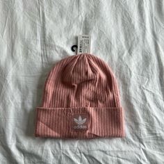 Adidas Pink Beanie! Never Worn, Still Has Tags Pink Beanie, Pink Beanies, Adidas Pink, Pink Adidas, Adidas Women, Women Accessories, Adidas, Tags, Hats