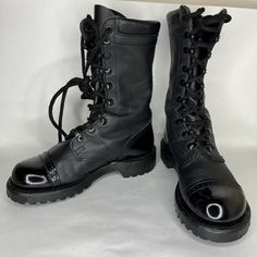 Selling Corcoran Men Size 6m 10” Military Jump Combat Cap Toe Black Leather Boots Usa Beautiful Boots Excellent Condition Like New Condition Made In Usa Black Moc Toe Boots With Steel Toe, Black Moto Boots With Steel And Moc Toe, Black Moto Boots With Steel Toe And Moc Shape, Black Moto Boots With Steel Toe Moc Shape, Black Steel Toe Moc Toe Work Boots, Western Black Boots With Vibram Sole, Black Western Combat Boots With Round Toe, Black Western Boots With Vibram Sole, Western Style Black Combat Boots With Round Toe