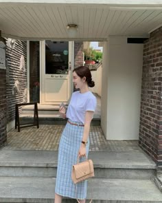 Korean Outfits Casual Skirts, Korean Modest Fashion Outfit, Korean Modest Outfits, Rok Korean Style, Modest Aesthetic, Korean Outfit Street Styles, Long Skirt Outfits, Korean Casual Outfits, Korean Fashion Dress