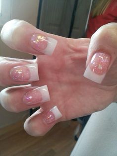 Glitter Duck Nails, Chunky French Tip Nails, Y2k French Tip, Chunky Nails, Tammy Taylor Nails, Tammy Taylor, Edgy Nails