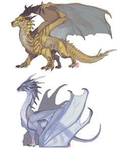 three different types of dragon like creatures