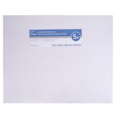 a white envelope with a blue circle on it