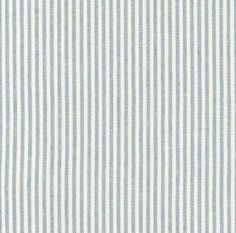 a blue and white striped fabric