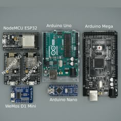 the components of an arduino uno and arduino nano