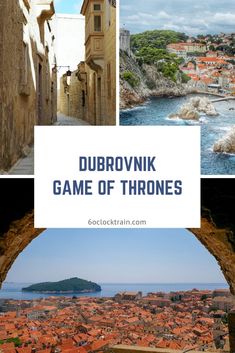 the dubbrovnk game of thrones in croatia with text overlaying it