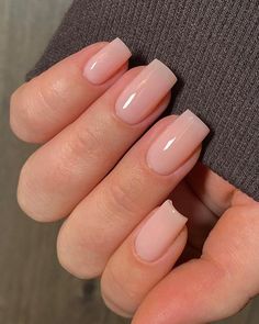 Kutek Disney, Winter Nails Acrylic, Simple Gel Nails, Pink Nail