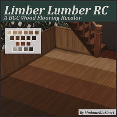 an image of a wood flooring recolor with the words lumber lumber rc on it