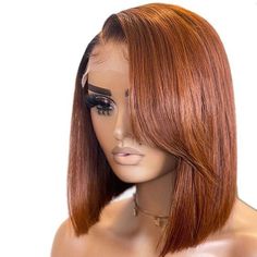 human hair wig African Orange Straight Short Soft Wear Wigs 4×4 Lace Front Human Hair For Women     If you have any questions, please contact us, we will answer you as soon as possible 1)Brand Name: 2)Cap Construction: Glueless T part Lace Front Wig With Combs And Strap 3)Return policy: If you do not like our wig, no reason to return 4)Density: 150% Density. 5)High quality: 100% Unprocessed Virgin Human Hair. 6)Color&Length: if you want other color in the color ring or other length, please conta Short Lace Front, Short Lace Front Wigs, Hair For Women, Lace Front Human Hair, Human Hair Wig, Color Ring, Hair Wig, Human Hair Wigs, Lace Front Wigs