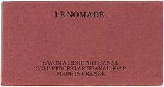 a soap bar with the words le nomade written in black on it's front