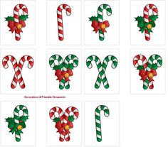 christmas candy canes and bows are arranged in the shape of letters x, y