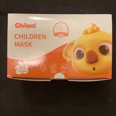 the box has an image of a little dog on it's face and eyes