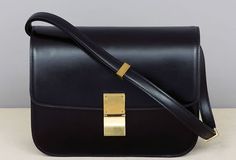 celine Black Designer Handbags, Classic Black Handbag, Celine Purse, Summer Handbags