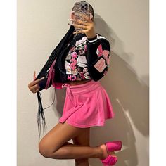 Pink Mini Skirt For Fall, Trendy Pink Mini Skirt For Fall, Cute Pink Tennis Skirt For Spring, Trendy Pink Flared Tennis Skirt, Pink Casual Mini Skirt For Fall, Casual Pink Mini Skirt For Fall, Trendy Pink Tennis Skirt For Spring, Pink Mini Skirt For Spring, Pink Casual Mini Skirt For Spring