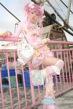 Decora Kei Outfits, Wacky Clothes, Harajuku Decora Kei, Decora Kei Fashion, Decora Outfits, Pink Tees, Decora Style, Decora Harajuku, Harajuku Decora