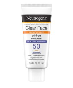 Face Breaking Out, Neutrogena Sunscreen, Oily Skin Face, Clear Face, Facial Sunscreen, Sunscreen Lotion