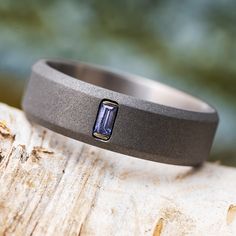 Tanzanite Wedding Band for Men Mens Tanzanite Ring, Tanzanite Ring Men, Men’s Wedding Rings Titanium, Men’s Wedding Ring With Sapphire, Male Rings Aesthetic, Masculine Wedding Rings, Men’s Wedding Rings, Men’s Engagement Rings, Ring Alternatives