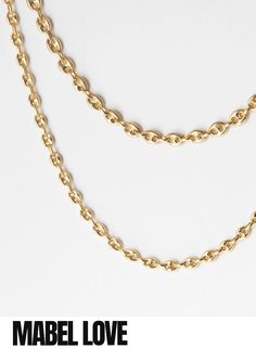 This iconic Gucci link necklace adds an element of being classically vintage while including it with other popular pieces. This necklace would be a great layering piece and stands out alone. - 16" small link chain - or 18" dainty link chain Gold Plated Non Tarnish also known as the puff mariner chain. Gold Oval Link Double Chain Necklace, Gold Double Chain Necklace With Oval Links, Classic Formal Double Chain Necklace, Classic Oval Link Necklaces For Layering, Vintage Cable Chain Necklace For Formal Occasions, Classic Double Chain Necklaces, Classic Gold Chain Link Necklace, Formal Double Chain Oval Link Necklace, Dainty Chain Link Necklace For Formal Occasions