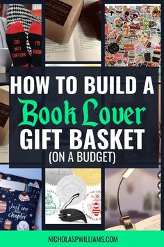 how to build a book cover gift basket on a budget