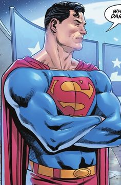 a man in a superman suit with his arms crossed