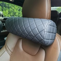 PRICES MAY VARY. Premium Material: Headrest is designed with lattice texture, which is classic and durable. Premium PU leather has a perfect touch. The neck pillow is filled with memory foam, which is soft and comfortable. Perfect Design: Ergonomic Pillow Design will perfectly fit your body curve, with the perfect amount of padding it is designed to absorb the pressure on your head caused when driving for long hours, relieving neck and shoulder strain as well as muscle tension. Multifunctional: Ergonomic Pillow, Cylinder Pillow, Shoulder Strain, Neck Support Pillow, Cervical Pillows, Black Neck, Car Side, Body Curves, Neck Support