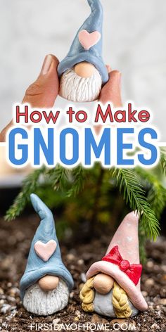 two gnomes with the title how to make gnomes