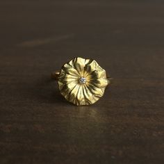 Mimi Favre Small Gold Lotus Ring – Meeka Fine Jewelry New York Luxury, Cast Rings, Rochester Institute Of Technology, Lotus Ring, Gold Lotus, Family Rings, Pear Ring, The Lotus Flower, Newport Rhode Island