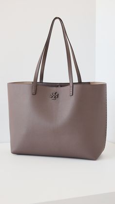 Fast Free Shipping & Free Returns on Tory Burch Mcgraw Tote at Shopbop. Shop new arrivals from Tory Burch at Shopbop.com Tory Burch Tote, Classic American Style, Tory Burch Bag, Classic American, Black Tote Bag, Free Bag, Leather Tote Bag, Luxury Brand, Pebbled Leather